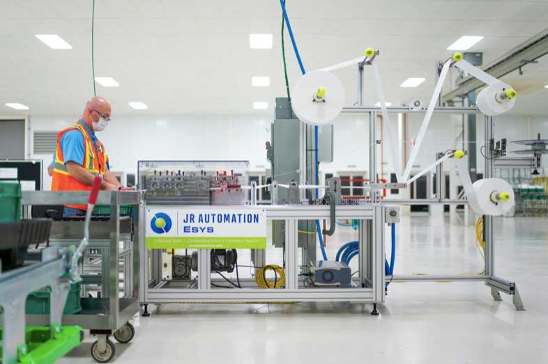 GM, JR Automation producing medical masks for COVID-19 pandemic