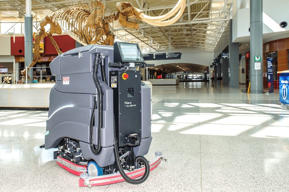 CVG first US airport to deploy Avidbots Neo floor-scrubbing robot