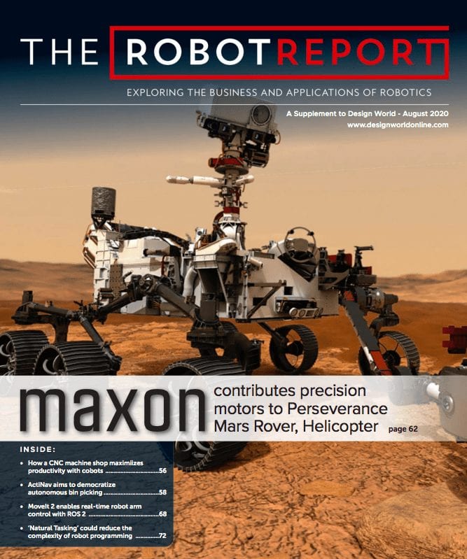 The Robot Report August 2020 issue on motion control