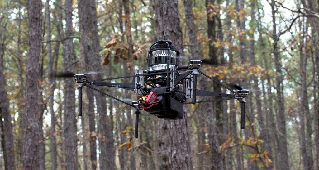 Treeswift to automate forestry with swarms of drones