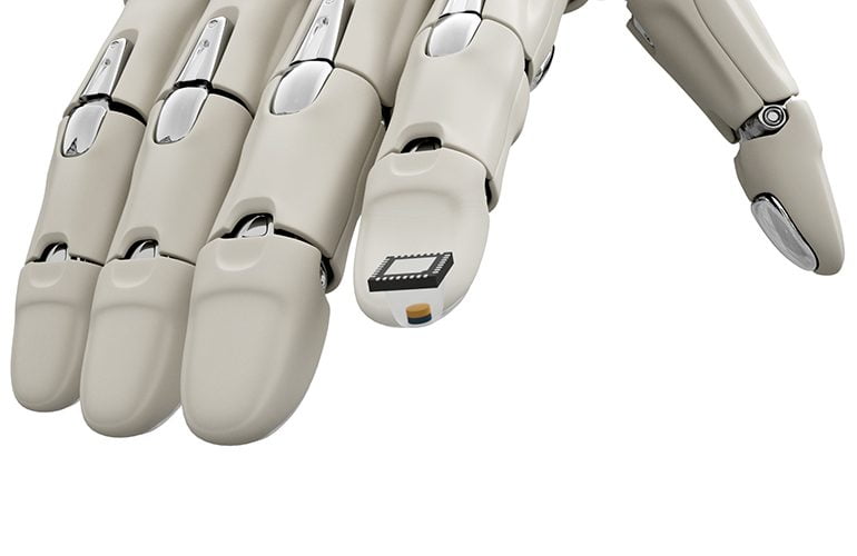 tactile robot hand illustration
