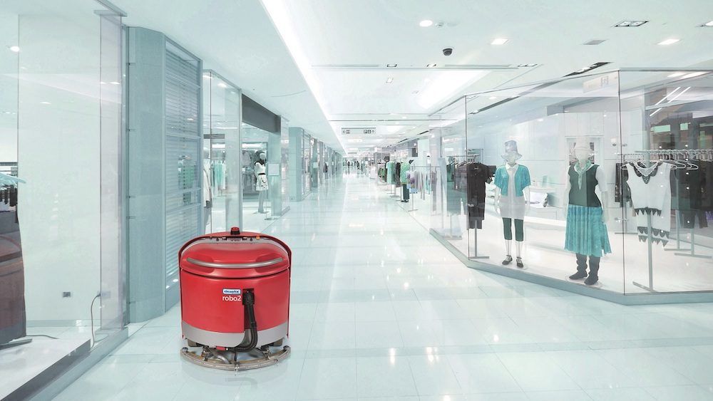robot in hall
