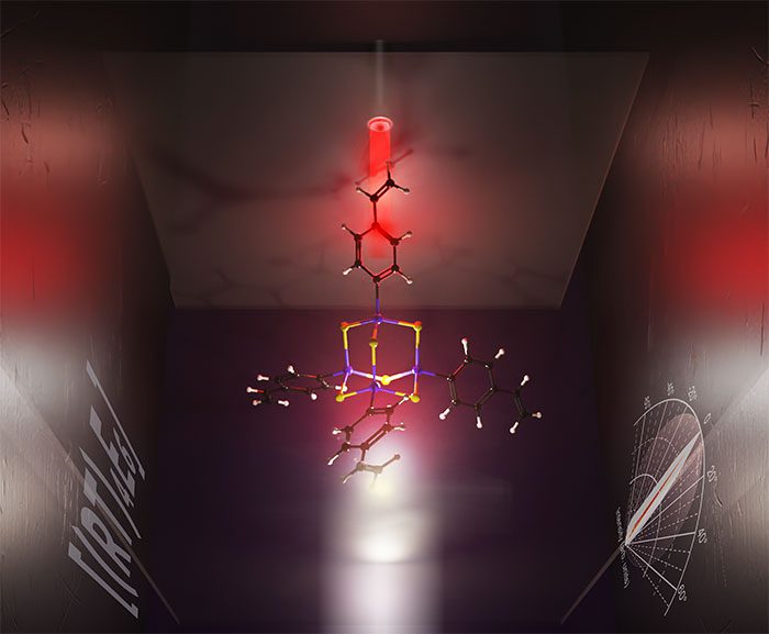 Upon irradiation by infrared light adamantane based molecular clusters with the general composition RT4E5 with R = organic group T = C Si Ge Sn E = O S Se Te NH CH2 ON emit highly directional white light PACE Engineering Recruiters