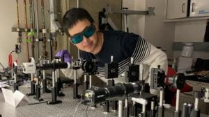 Feng Pan Sculpts Ultrathin Materials for Quantum Information Research