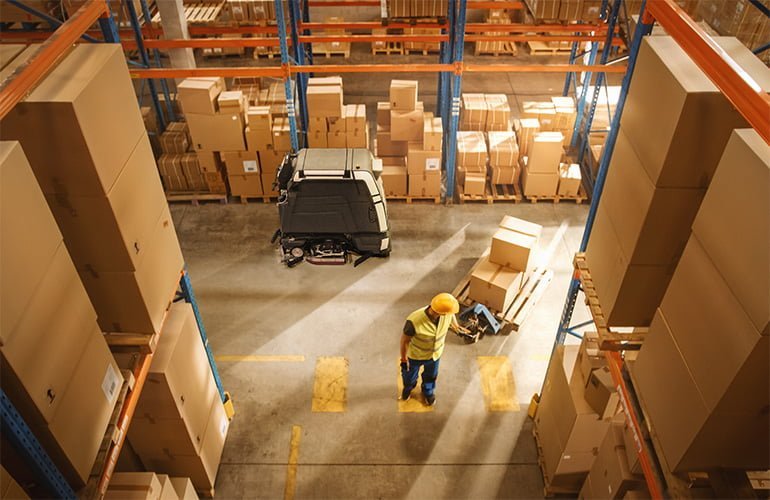 Avidbots’ Neo 2W was designed to clean floors in warehouses and manufacturing environments.