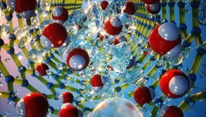 An atomic-level view of water confined in a small-diameter nanotube.