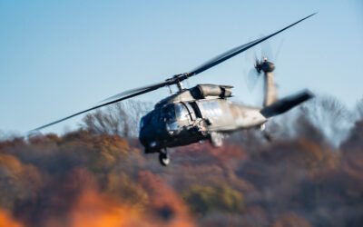 Watch an autonomous helicopter demo wildfire response skills