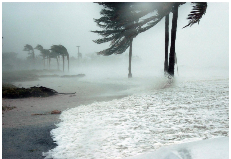 hurricane on beach