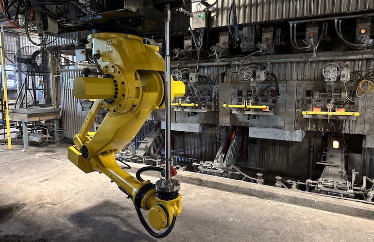 North American paper mills are starting to use robotics for smelt spout cleaning