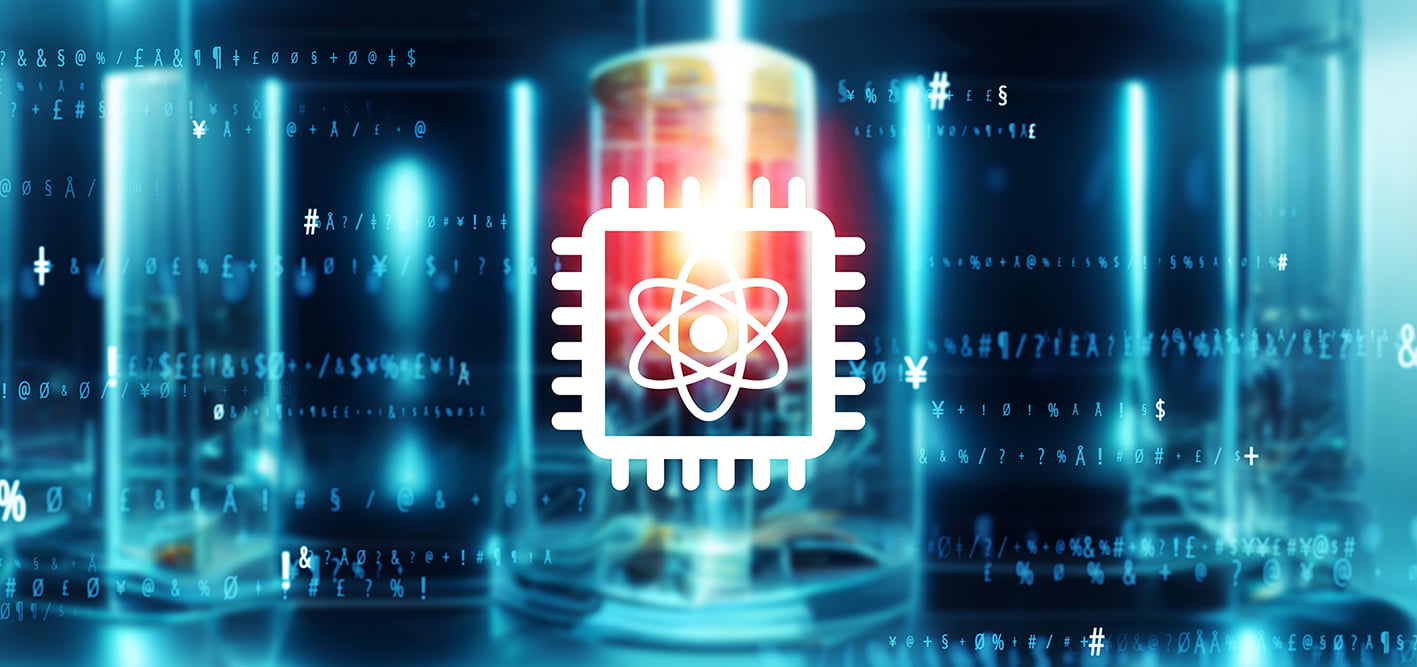 Quantum computer concept. Wide angle visual for banners or advertisements.; Shutterstock ID 2203611339; purchase_order: AWS Marketing; job: Marketing; client: creative ; other: US/CA