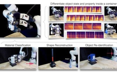 SonicSense robot hand perceives objects via acoustic vibration