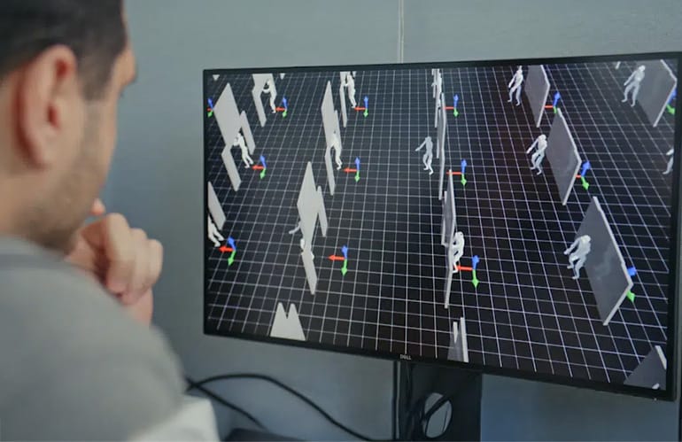 Boston Dynamics and the Robotics  AI Institue are training Atlas in parallel simulation