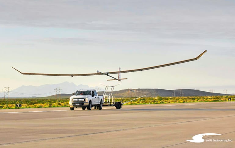 The long endurance SULE HALE UAS was part of a NASA project with the US Forest Service to help fight wildfires 